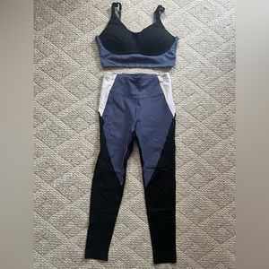Victorias’s Secret Workout Set in blue/black